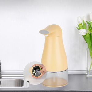 Automatic Foam Soap Dispenser Touchless Hand Infrared Auto Sensor Soap Pump for Kitchen Children Yellow-foam