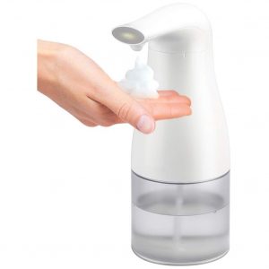 400ml Automatic Foaming Soap Dispenser Infrared Motion Sensor Touchless Battery Operated Foam Soap Dispenser White