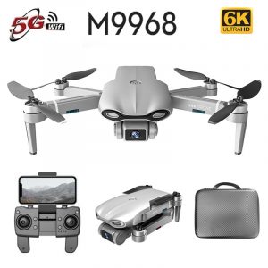 2020 NEW M9968 Drone 5G WIFI GPS 6K HD Mini Camera Profesional 1200 METERS Distance FPV Drone Protable Dron VS EX5 SG108 E520S Gray 1 battery