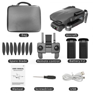 2020 NEW M9968 Drone 5G WIFI GPS 6K HD Mini Camera Profesional 1200 METERS Distance FPV Drone Protable Dron VS EX5 SG108 E520S Black 2 batteries