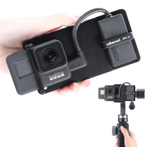 ULANZI PT-6 Mount Adapter for GoPro Hero 7 6 5 Universal Switch Mount Plate for DJI Osmo Mobile 2 Zhiyun Smooth 4  black