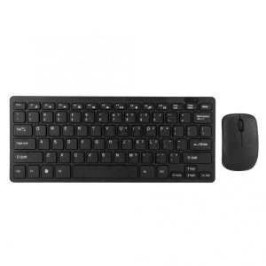 Portable Wireless Keyboard + Mouse Set for Game Playing 2.4G black