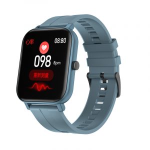 Smart Watch Built-in Battery Temperature Heart Rate Blood Pressure Blood Oxygen Sleep Monitoring Music Control Smart Bracelet blue