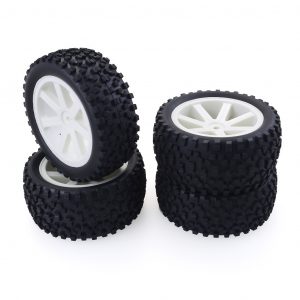 1/10 Buggy Off-road Vehicle Wheel for Redcat, HSP, HPI, Hobbyking, Traxxas, Losi, VRX, LRP, ZD Racing white
