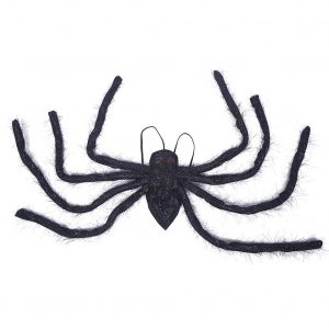 Spider Shape Decorative Wings Halloween Party Simulation Spider Props Ghost House Decor 115cm