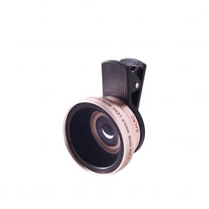 LQ-027 0.45xWide-angle Macro Large Lens Two-in-One Phone Lens Rose gold