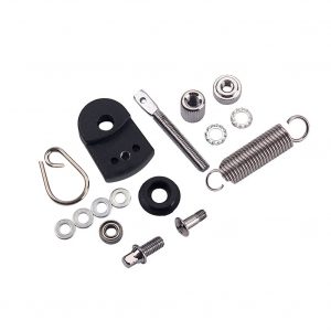 Metal Foot Pedal Kit Springs Cam D-ring Screw Tensioner Percussion Parts for Bass Drum Musical Instrument black
