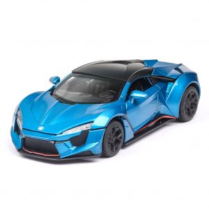 1:32 Alloy Sports Car Model Toy for Children Christmas Gift Decoration blue
