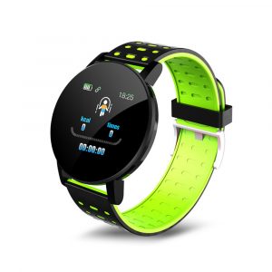 1.3inch Sport Watch Intelligent Watch Bracelet Message Information Heart Rate Monitor Watch for Android iOS Green