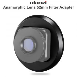 Anamorphic lenses 52MM Filter Adapter Ring For Mobile Phone 1.33X Wide Screen Movie Lens Videomaker Filmmaker black