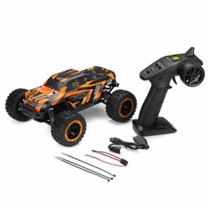 SG1601 1/16 RC Car Brushless Motor 2.4GHz 45Km/h High Speed With LED Lights Remote Control Vehicle Models Outdoor Play Toy Orange