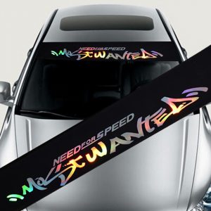 Colorful Reflective Decoration Decals Car Stickers Styling Front Windshield Decal Sticker  style 1