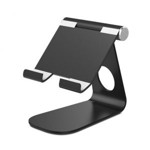 270?? Rotatable Foldable Aluminum Alloy Desktop Holder Tablet Stand for Samsung Galaxy Tab Pro S iPad Pro10.5 9.7" 12.9'' iPad Air Surface Pro 4 Kiosk POS Stand black