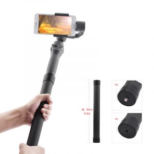 Carbon Fiber Extend Rod Pole Stick for Dji Ronin S Crane V2 2 Plus Feiyu G6 G5 AK4000 Moza Air 2 Telescopic Handheld Bar black