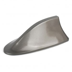 Car Decoration Shark Fin Antenna With Signal For Radio Antenna Roof Tail Antenna Free Punching gray