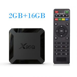 TV BOX Android 10.0 X96Q Allwinner H313 Quad Core 4K Smart Android TV 2.4G Wifi X96 Q Set Top Box British regulatory