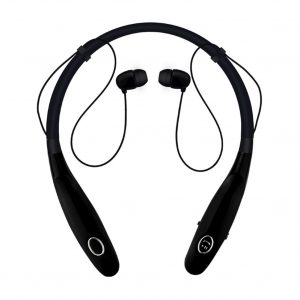 TWS Bluetooth Earphone Wireless Headphones Hanging Neck Type Sports Earbuds black