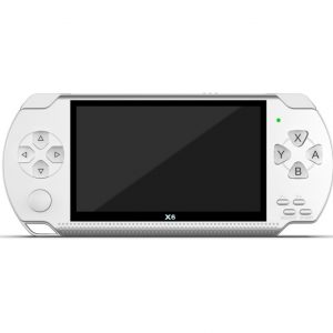 X6 Video Game Console Player 4.3 inch HD Screen Video Playback No Conversion Required White 8G
