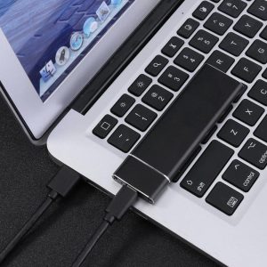 External Enclosure Case for m2 SATA SSD USB 3.1 M.2 NGFF to USB 3.1 SSD Mobile Hard Disk Box Adapter Card  Black