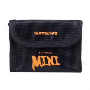 Mini Storage Bag for DJI Mavic Drone Battery Shock-proof Battery Explosion-proof Safety Protective Case  3 batteries bag