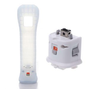 Sensor Accelerator Silicone Sleeve for Nintendo Wii Remote Contoller white