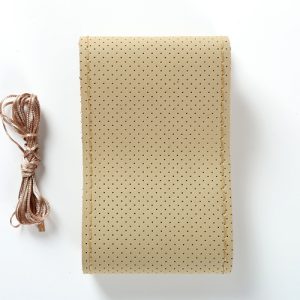 Hand Sewing Steering Wheel Cover Automotive Leather Steering Wheel Cover Handlebar Grip Car Steering Covers Beige leather Beige line_38cm