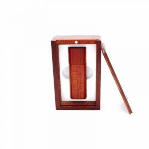 Ants Unique Wooden Guitar Shape Flash Drive USB Drive with Cute Little Box yellow_32G