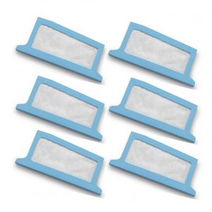 Ventilator Ultra Fine Filter Cotton Professional Ventilator Filters Replacement Breathing Device 6 pieces of light blue cotton