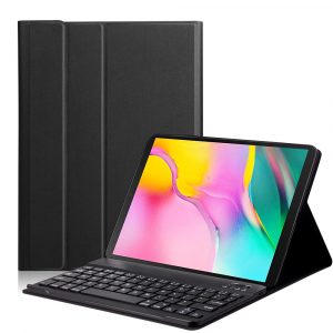 For Samsung Galaxy Tab A 10.1T510/T515 Split Colorful Backlit Bluetooth Keyboard Protective Case black_Colorful backlit version