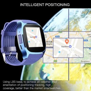 SIMU Sports Timing Watch Smart Bluetooth Electronic Watch SIM Card Watch blue