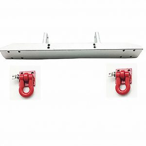 1/16 Metal RC Car Bumper Protector with Hook DIY Modified Parts for Willys C606 Q65  Silver